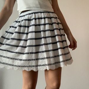 Scallop Edged Lined Skirt